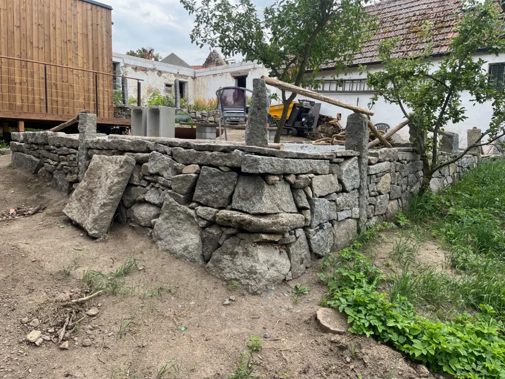 Stavba kamenných teras dle zadání zákazníka